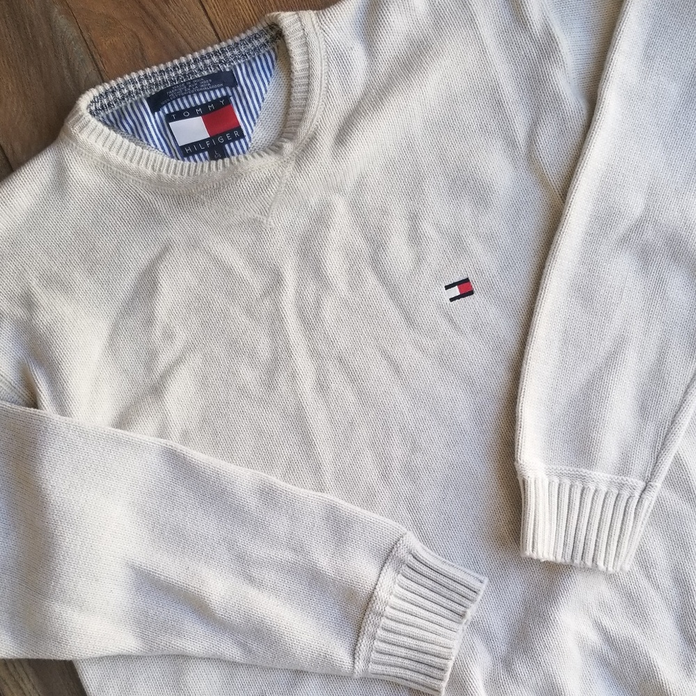 VTG Tommy Hilfiger Mens L Crewneck Sweater